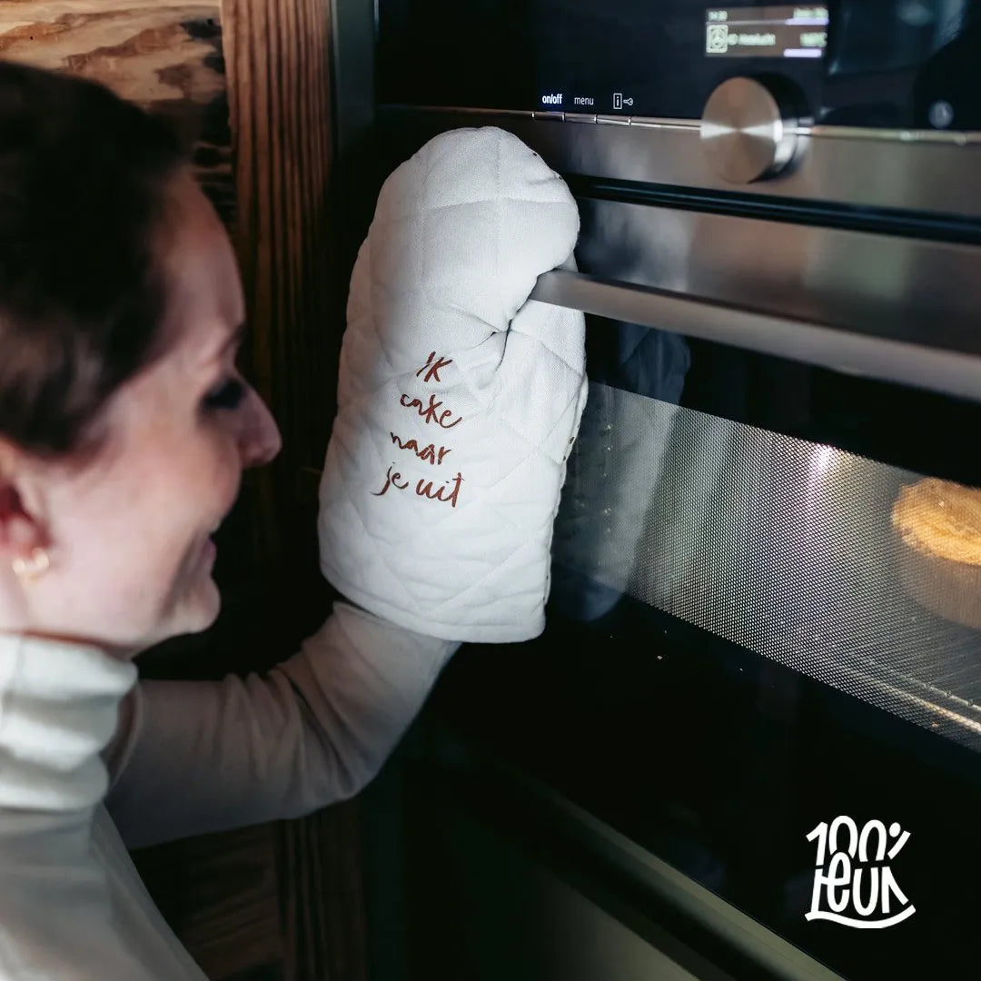100% LEUK Ovenwant – Ik cake naar je uit