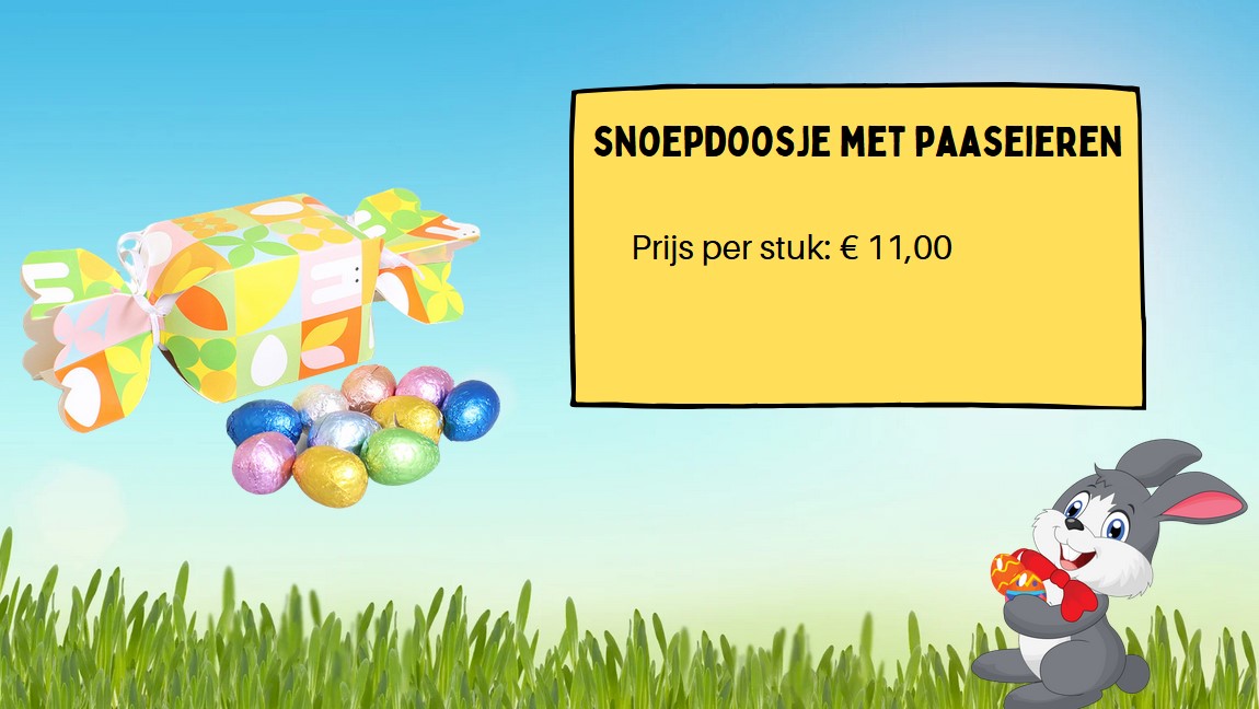 Snoepdoosje met paaseieren