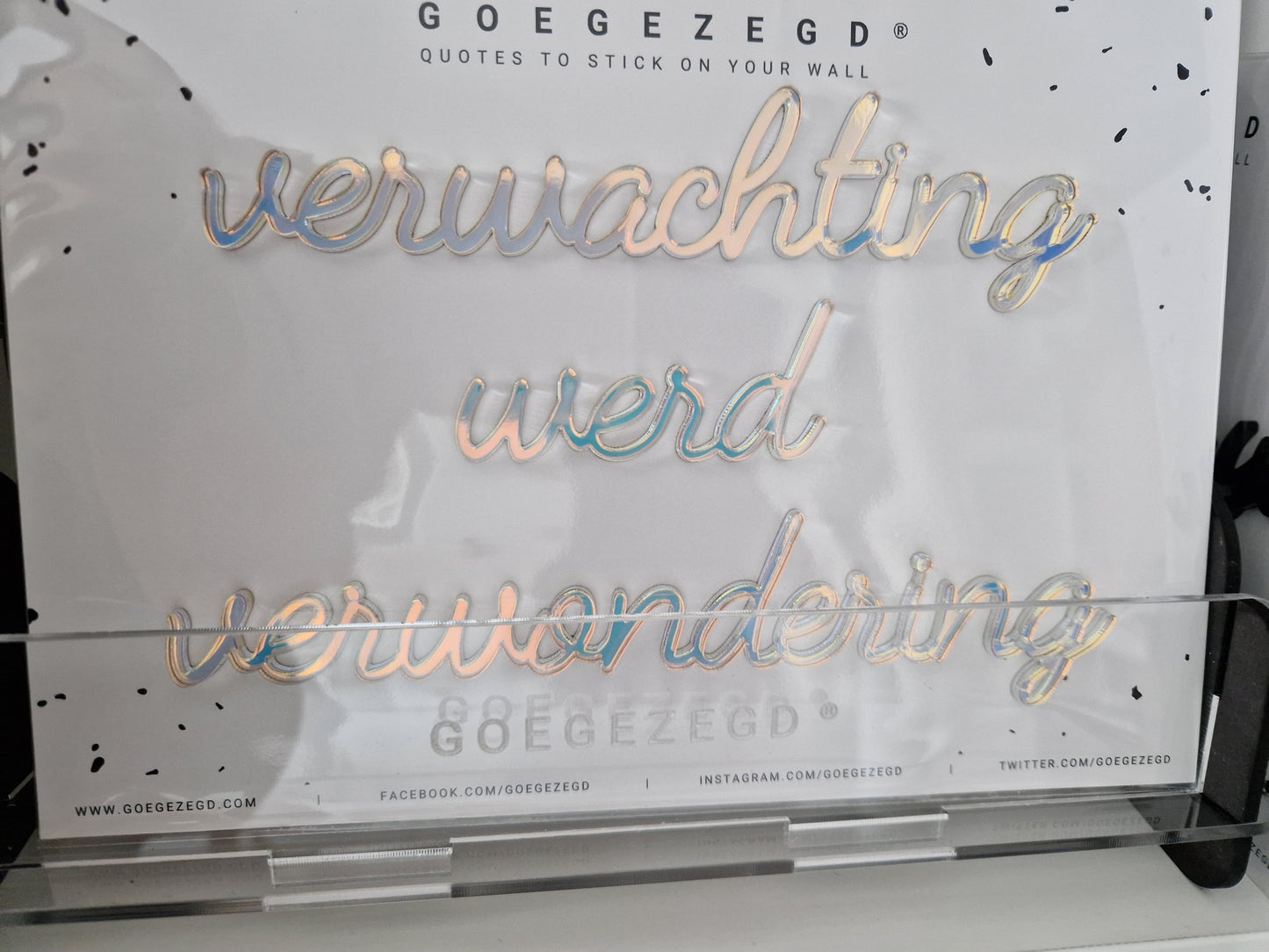 verwachting werd verwondering