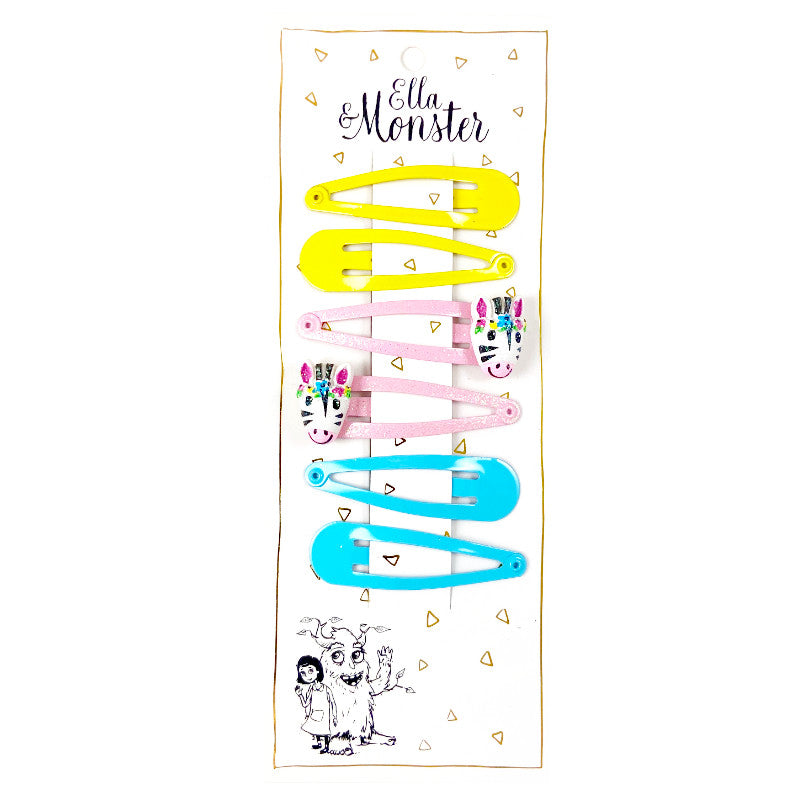 Zebra combi haar clips