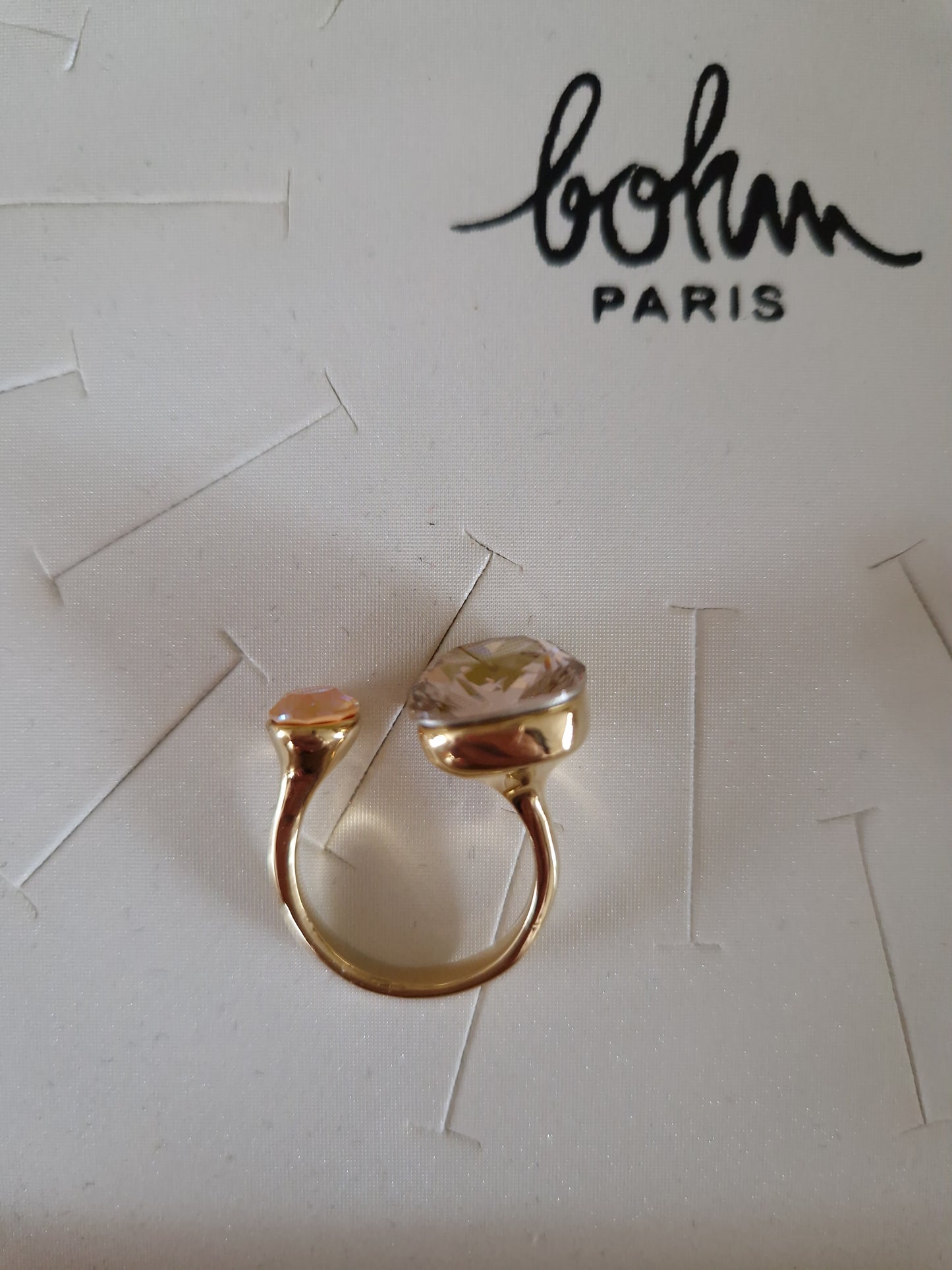 Ring - Roze stenen
