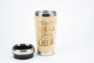 Bamboe thermos mok