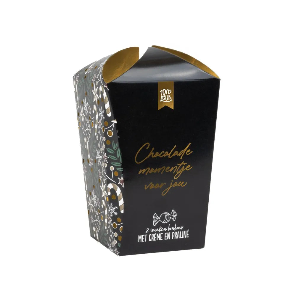 100% LEUK Bonbonbox – Chocolade momentje voor jou – Kerst