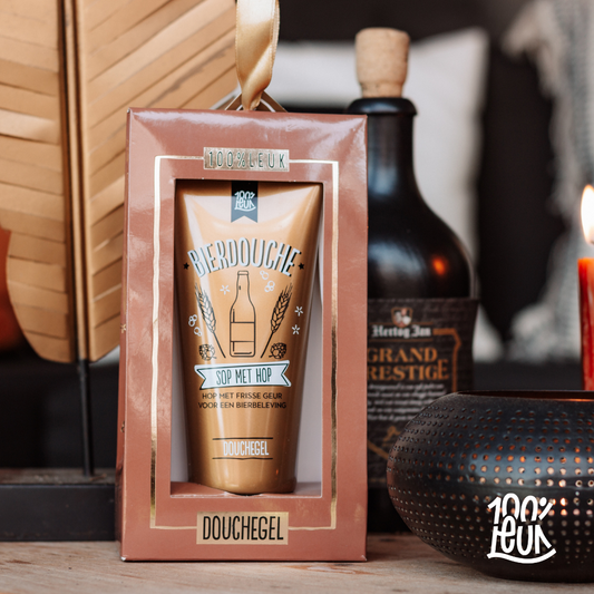 100% LEUK Douchegel tube in doosje – Bierdouche
