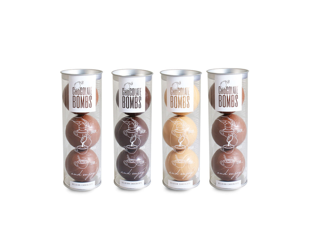 Kokertje Chocolade Bombs in 2 verschillende smaken