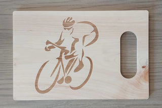 Snijplank met handvat met gravure
