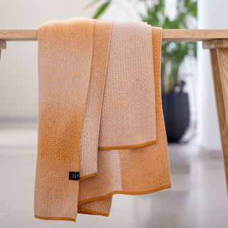 Palm - katoenen sjaal warm ocher
