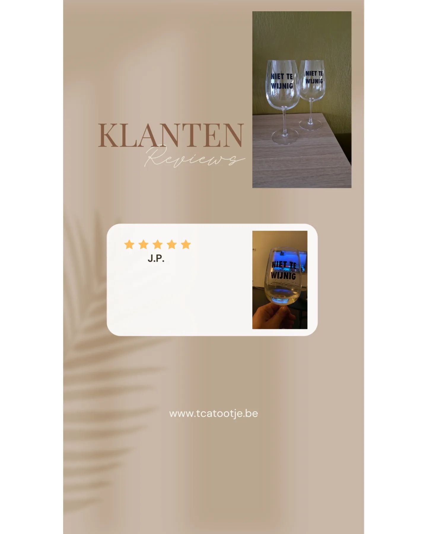 Gepersonaliseerd witte wijn glas