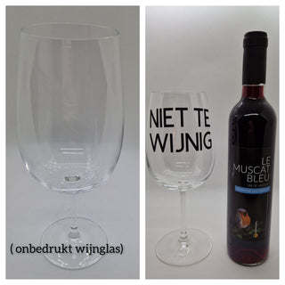 Gepersonaliseerd rode wijn glas