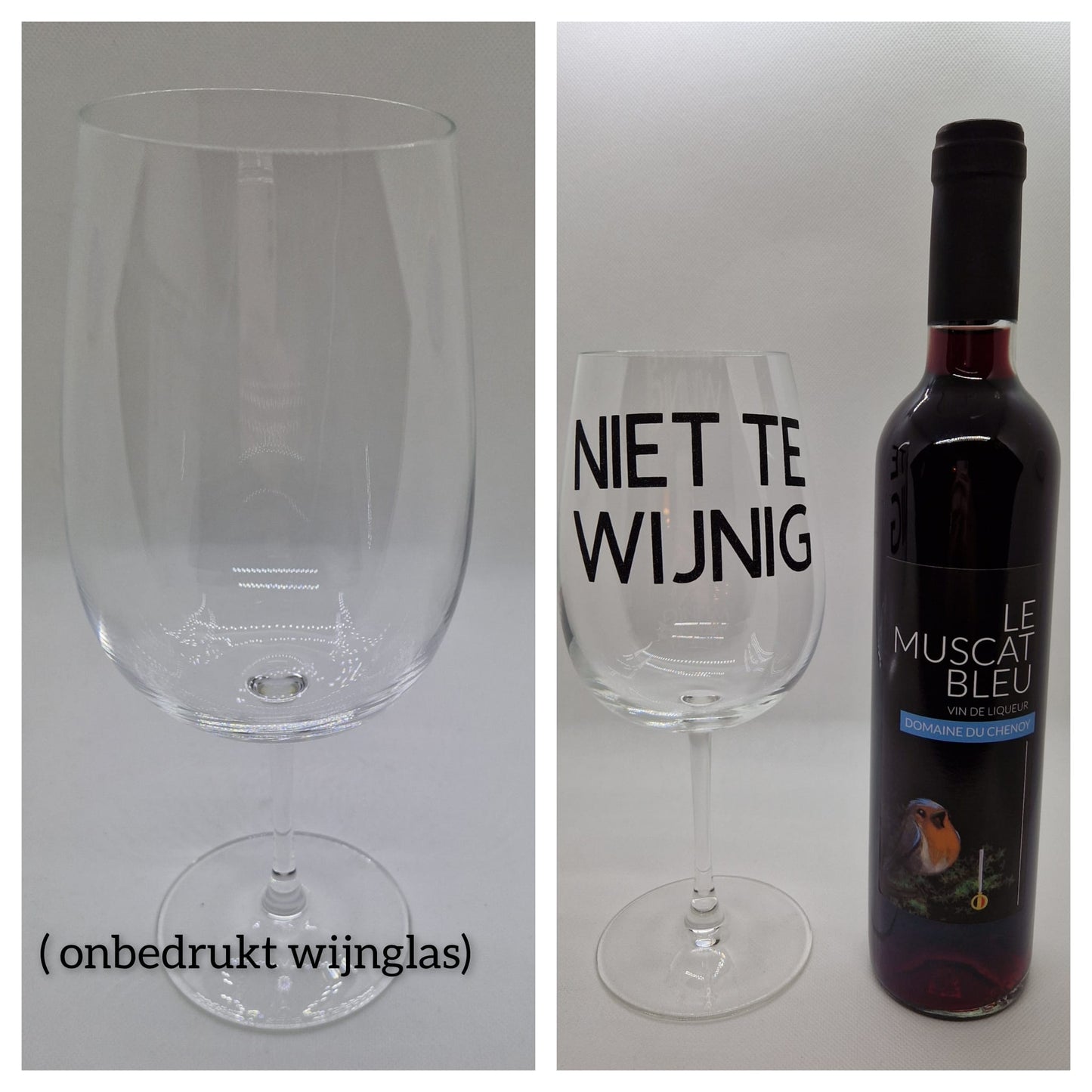 Gepersonaliseerd witte wijn glas