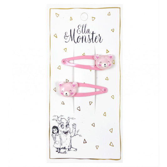 Pink Beer Haar Clips