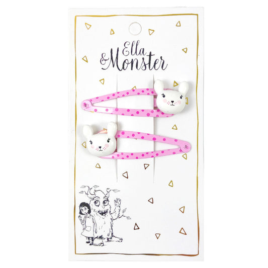 PINK BUNNY Haar Clips