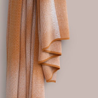 Palm - katoenen sjaal warm ocher