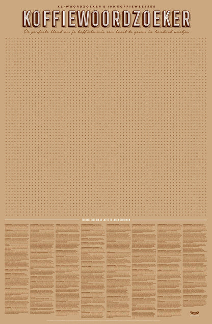Koffiewoordzoeker (Pre-Order)